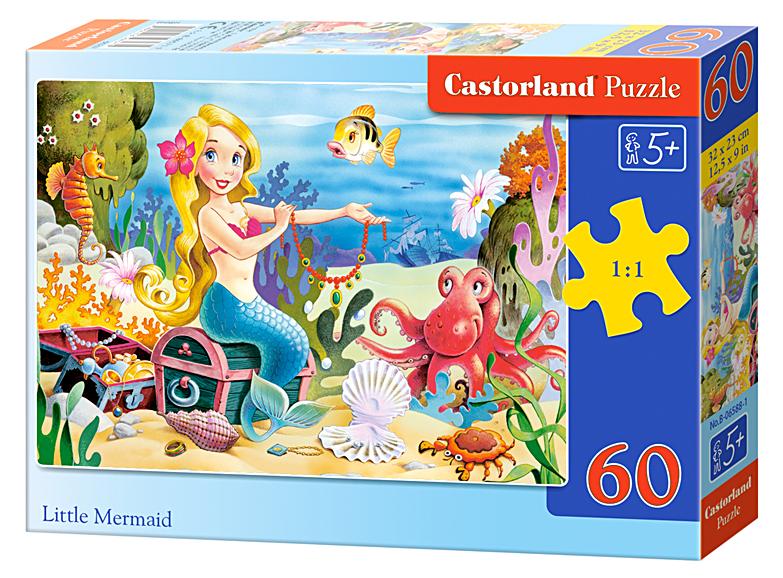 Puzzle 60 Castorland - Little Mermaid | Libris.ro