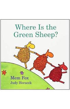 Where is the green sheep?