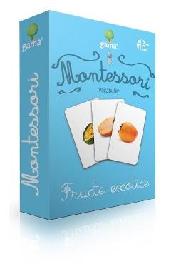 Montessori. Vocabular: Fructe exotice