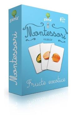Montessori. Vocabular: Fructe exotice - GAMA