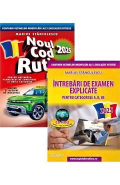 Pachet 2026: Noul cod rutier pe intelesul tuturor + Intrebari de examen explicate + CD