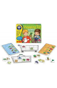 Joc educativ engleza Lista de cumparaturi - Shopping list - Fructe si legume