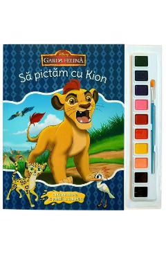Sa pictam cu Kion. Carte de colorat cu pensula si acuarele - LITERA