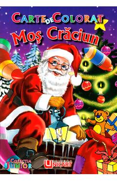Mos Craciun. Carte de colorat - UNICART