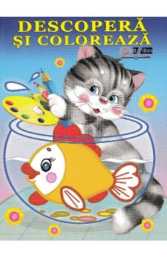 Animale domestice - Descopera si coloreaza - BIBLION