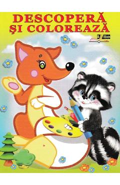 Animale de padure - Descopera si coloreaza - BIBLION