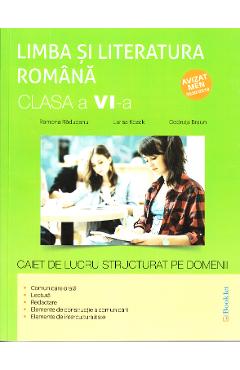 Romana - Clasa 6 - Caiet de lucru structurat pe domenii - Ramona Raducanu, Larisa Kozak, Codruta Braun