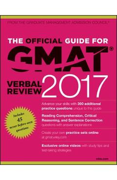 The Official Guide For Gmat Verbal Review 2017 With Online Question Bank And Exclusive Video