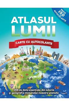 Atlasul lumii. Carte de autocolante