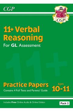 New 11+ GL Verbal Reasoning Practice Papers: Ages 10-11 - Pa