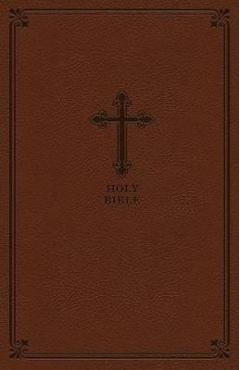 Kjv, value thinline bible, compact, leathersoft, brown, red