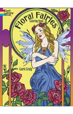 Floral Fairies Coloring Book