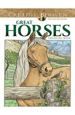 Creative Haven Great Horses Coloring Book
