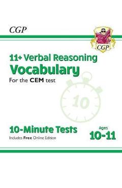 New 11+ CEM 10-Minute Tests: Verbal Reasoning Vocabulary - A