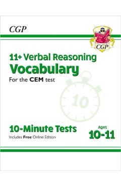 New 11+ CEM 10-Minute Tests: Verbal Reasoning Vocabulary - A