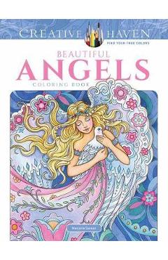 Creative Haven Beautiful Angels Coloring Book - Marjorie Sarnat