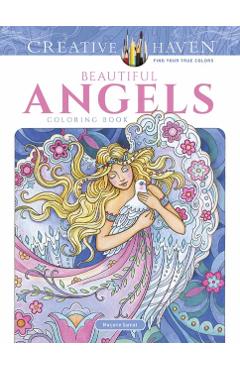 Creative Haven Beautiful Angels Coloring Book - Marjorie Sarnat