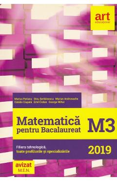 Matematica M3. Bacalaureat 2019. Filiera Tehnologica - Marius Perianu, Dinu Serbanescu