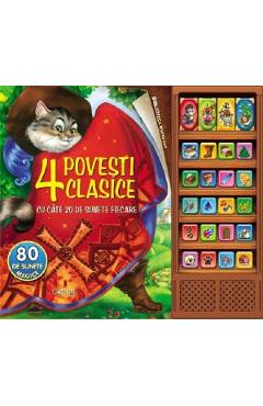 4 povesti clasice cu cate 20 de sunete fiecare carti