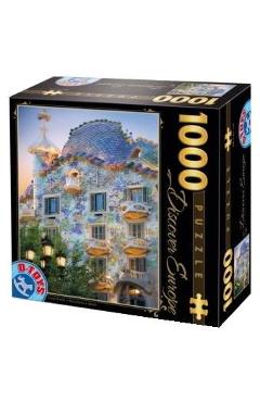Puzzle 1000 Discover Europe: Casa Batllo. Barcelona. Spain