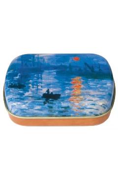 Cutiuta metalica, Sunset. Claude Monet