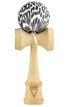 Kendama Krom Rubber Leopard (alb+negru)