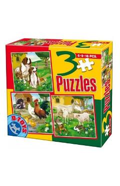 3 Puzzle Animale 1