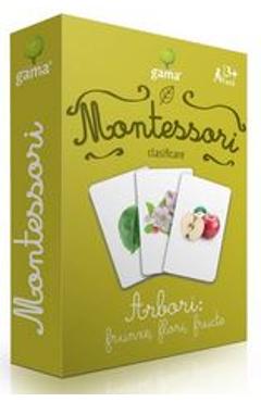 Montessori. Asocieri: Arbori: frunze, flori, fructe - GAMA