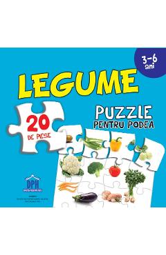 Legume. Puzzle pentru podea 3-6 ani