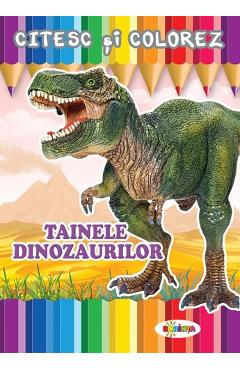 Citesc si colorez: Tainele dinozaurilor - DORINTA