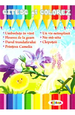 Citesc si colorez: Umbrelute in vant - DORINTA
