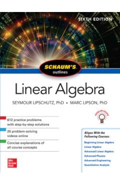 Schaum's Outline of Linear Algebra, Sixth Edition - Seymour Lipschutz