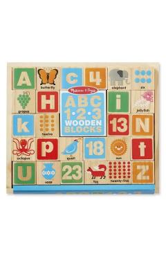 ABC, 1.2.3. Wooden blocks. Cuburi din lemn, Alfabetul