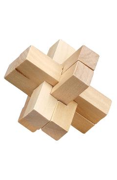 Puzzle logic din lemn: Cruce