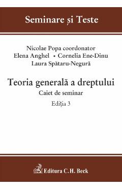 Teoria generala a dreptului. Caiet de seminar Ed.3 - Nicolae Popa, Elena Anghel