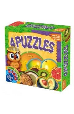 4 Puzzle: Fructe Exotice