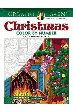 Creative Haven Christmas Color by Number - George Toufexis