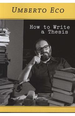 How to Write a Thesis