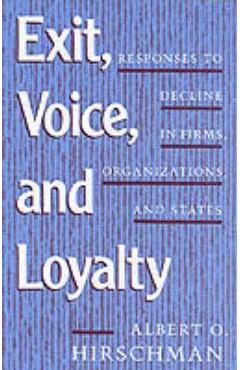 Exit, Voice and Loyalty