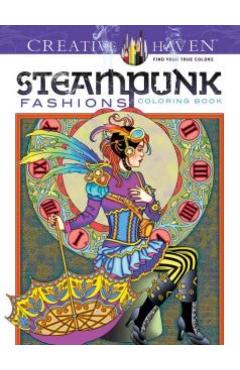 Creative Haven Steampunk Fashions Coloring Book