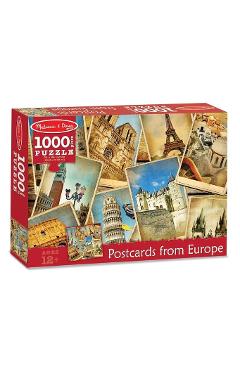 Puzzle 1000, Postcards from Europe. Vederi din Europa