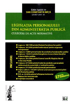 Legislatia personalului din administratia publica - Dan Constantin Mata