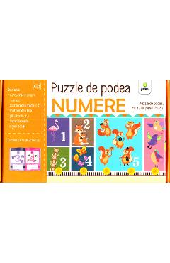 Puzzle de podea: Numere carte