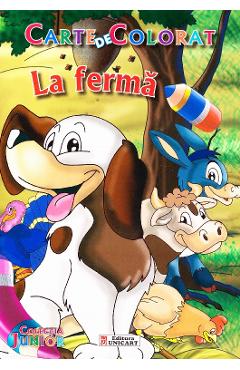La ferma - Carte de colorat - UNICART