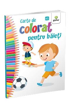 Carte de colorat pentru baieti - GAMA