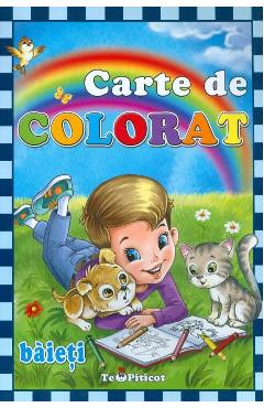 Carte de colorat: Baieti