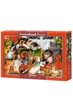 Puzzle 1500. Kittens Play Time