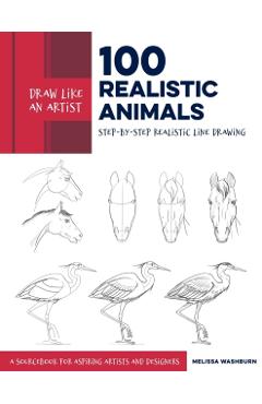 Draw Like an Artist: 100 Realistic Animals - Melissa Washburn