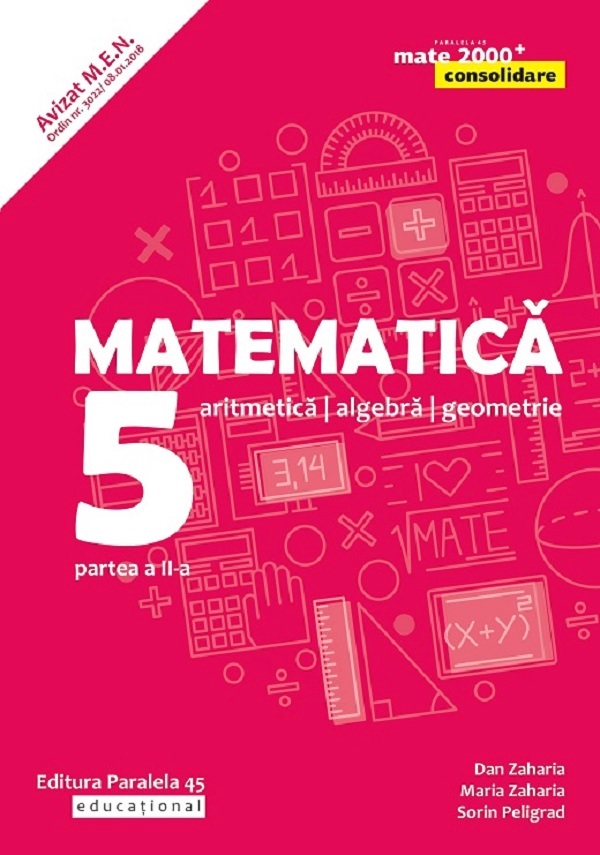 Matematica - Clasa 5 Partea 2 - Consolidare - Dan Zaharia, Maria