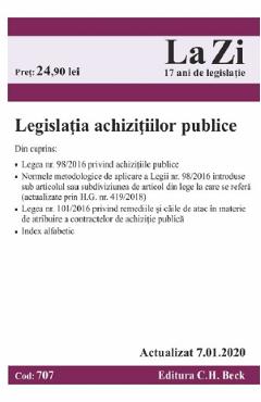 Legislatia achizitiilor publice Act. 7.01.2020